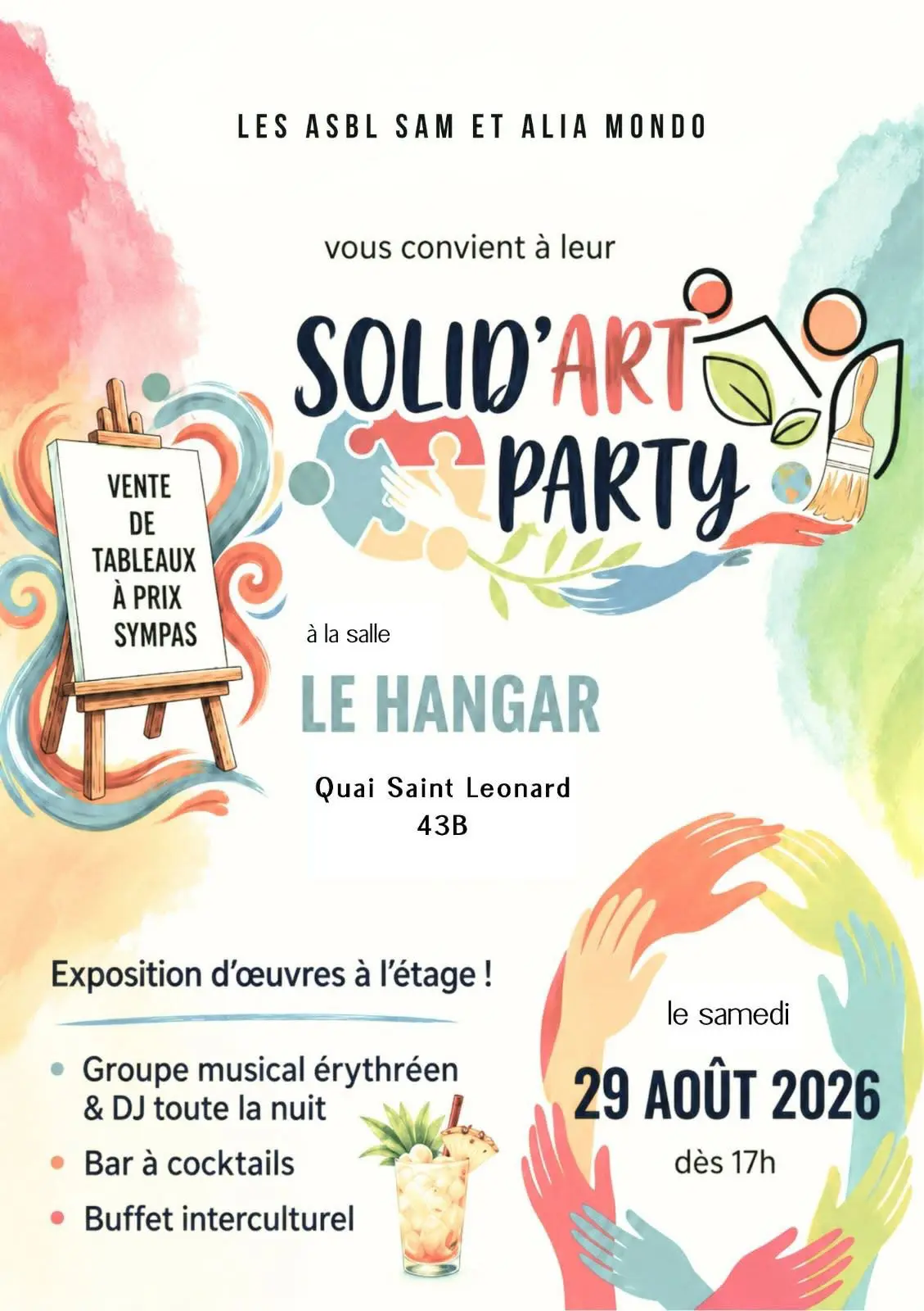 Poster for the Solid’Art Party.
